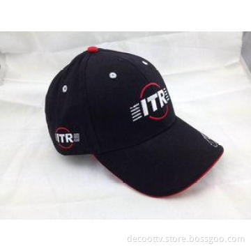 Black 100% Cotton Embroidered Baseball Cap Promotion Hat Em